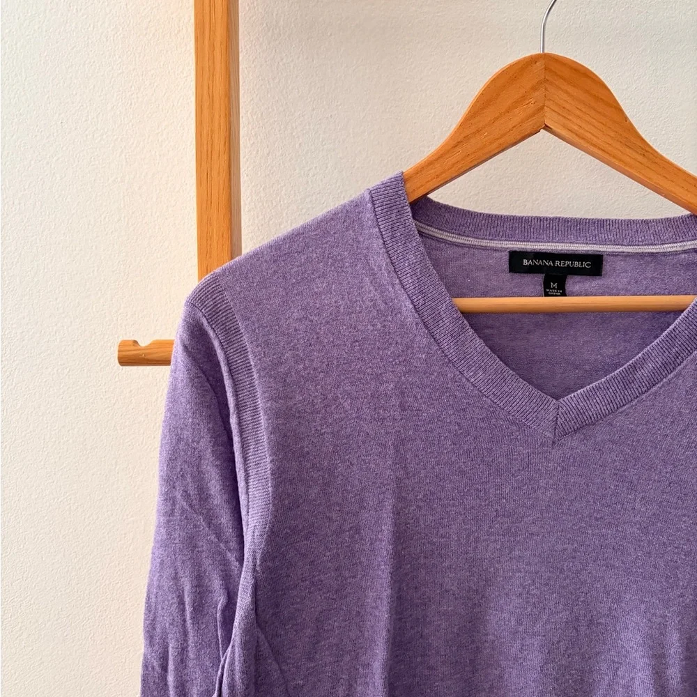 Men’s Banana Republic‎ Lavender V-Neck Sweater